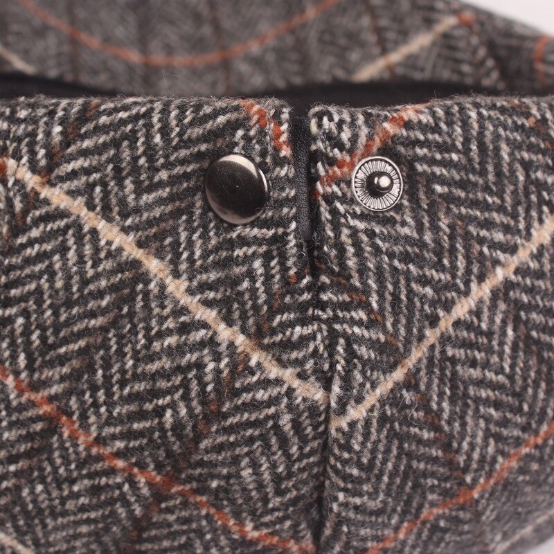 Lente Herfst Mannen Peaky Blinders Cap Krantenverkoper Hoed Winter Baretten Britse Stijl Wol Engels Platte Ivy Classic Vintage Gestreepte Baret