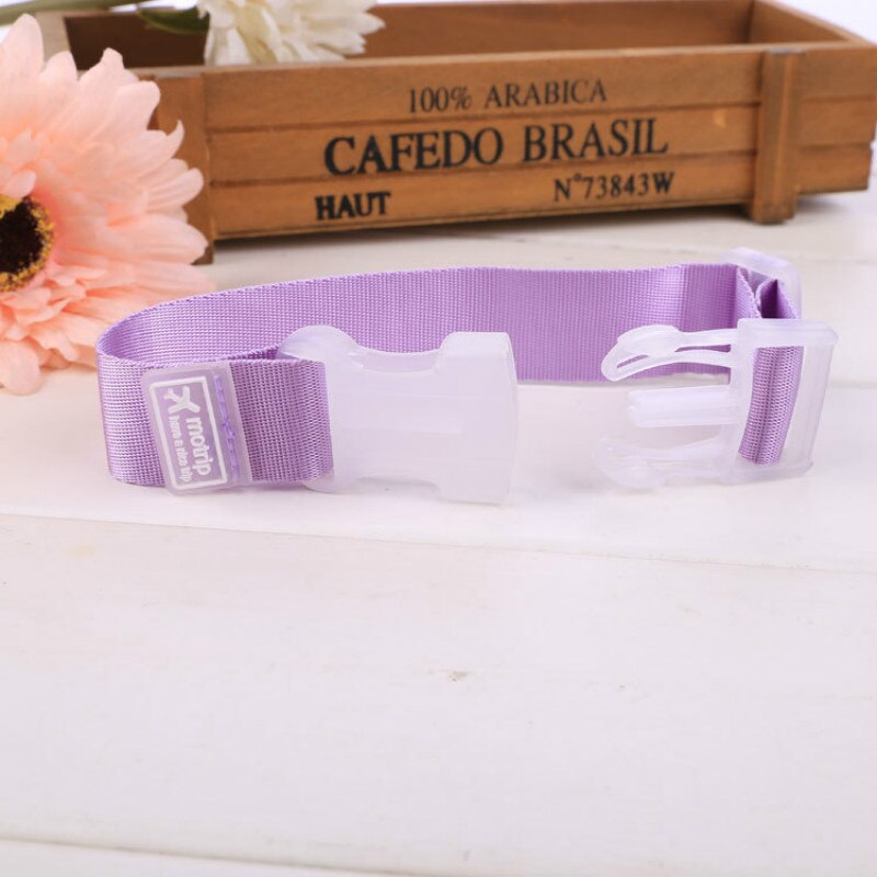 Correas ajustables con hebilla para equipaje, 5 uds., bolsa de equipaje, cinturón de amarre, accesorios de viaje: 5pcs purple