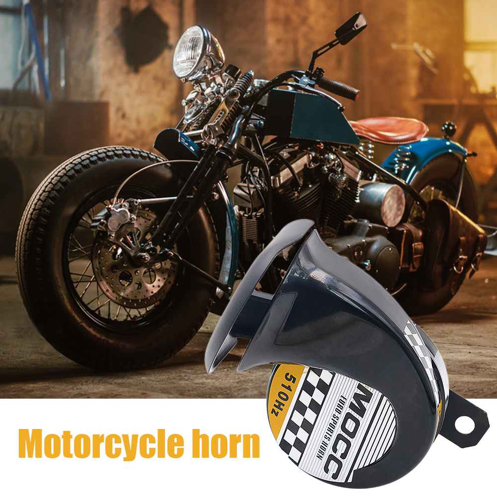 12V Motorcycle Horn 130dB 510hz Air Motorcycle Horn Single-tone Electric Air Horn for Motorcycle Car for Motorbike Truck Vehicle