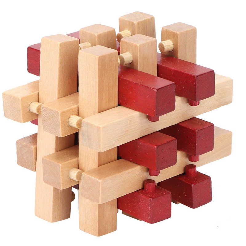 Houten Puzzel Lock Brain Teaser Puzzels Denken Oefening Voor Thuisgebruik