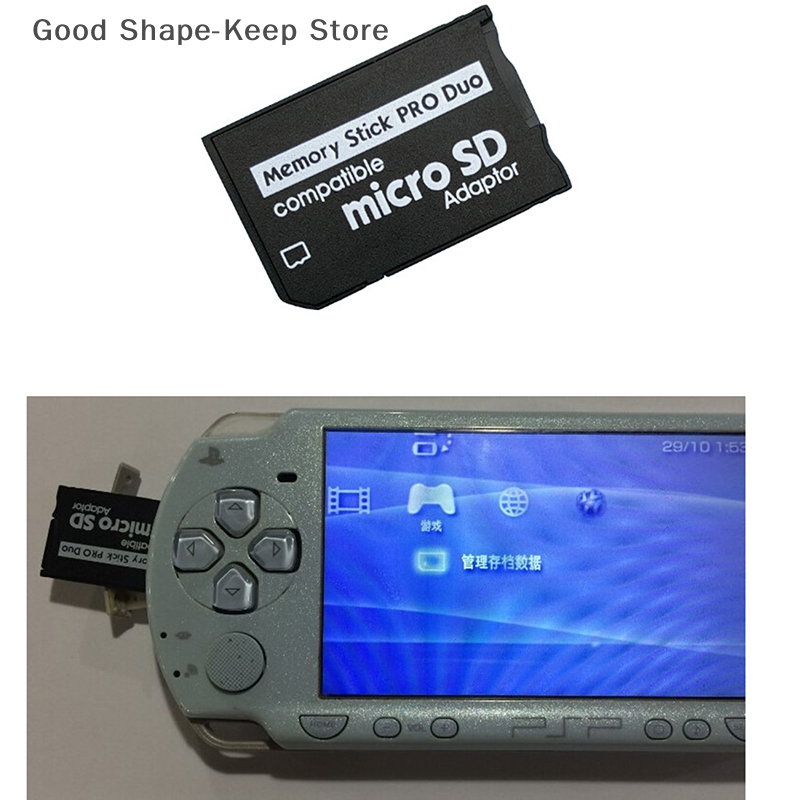 Adaptateur pour la série PSP - Convertit Micro SD/SDHC/TF vers Memory Stick MS Pro Duo