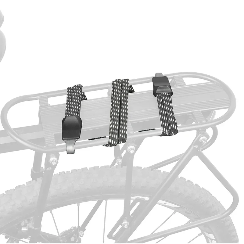 Fietsbagage Bungee-riem 3 banden in 1 Elastisch jacquard touw Versterkte kunststof Dubbele haken Fietsen Carry Bungee-draagriem