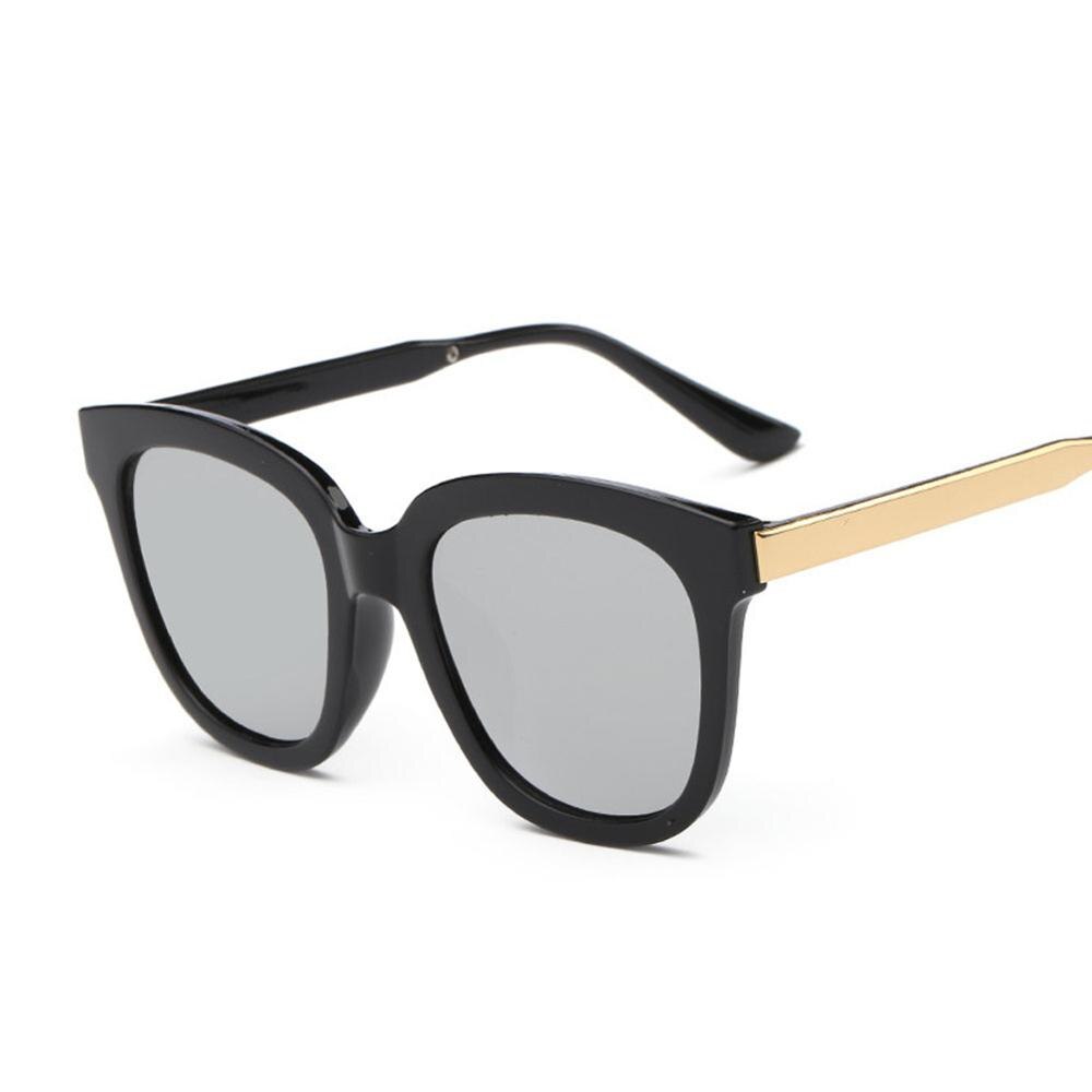 Korean Style Large Frame Square Sunglasses Fashionable Color Reflective Sunglasses: 03