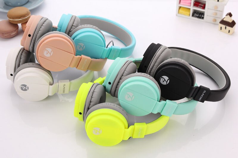 Niedlichen Kopfhörer Süssigkeit Farbe Faltbare freundlicher Headset mit Mic Kopfhörer für Mp3 Spieler Smartphone Mädchen freundlicher Kopfhörer