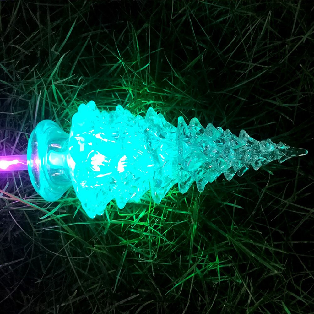 IP65 Waterproof Garden Solar Lights Crystal Christmas Tree Stake Light Color Changing Landscape Lighting LED Yard Lamp