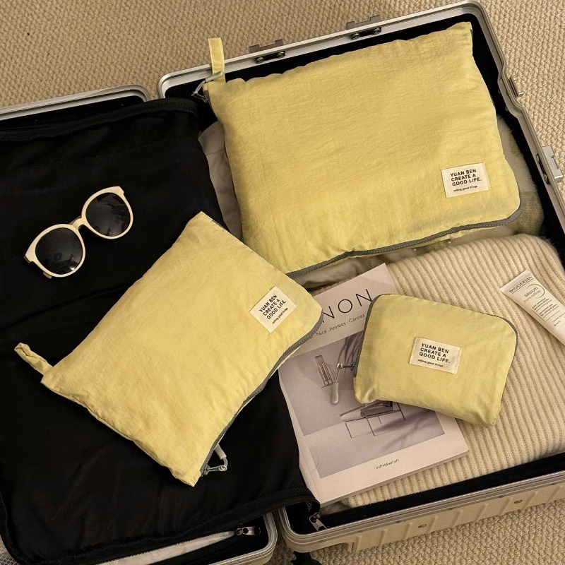 Lichtgewicht reisorganizer van nylon, waterdichte bagage-organizer, opbergtas voor kleding en ondergoed, kledingdispenser.