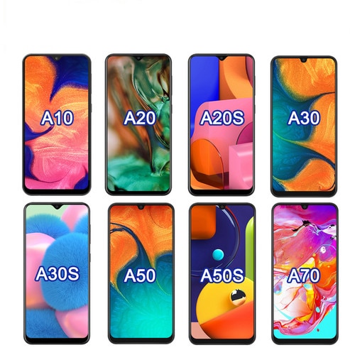 Voor Samsung Galaxy A10 A20 A20S A30 A30S A50 A50S A70 Lcd Touch Screen Digitizer Glass Panel Assembly Met frame