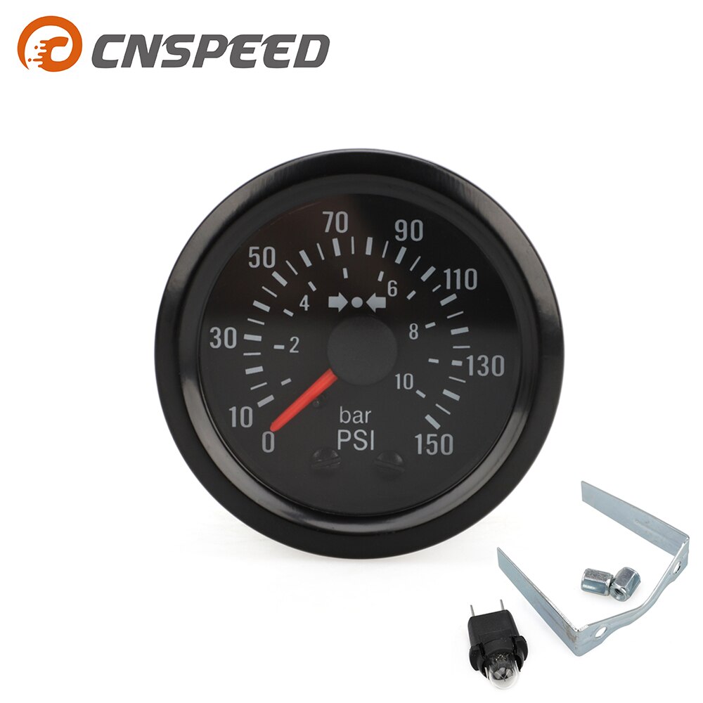 Baromètre VDO pour voiture, Instrument de Construction, 2 ", 52mm, 12V, 0-10BAR et 0-150PSI, YC101725