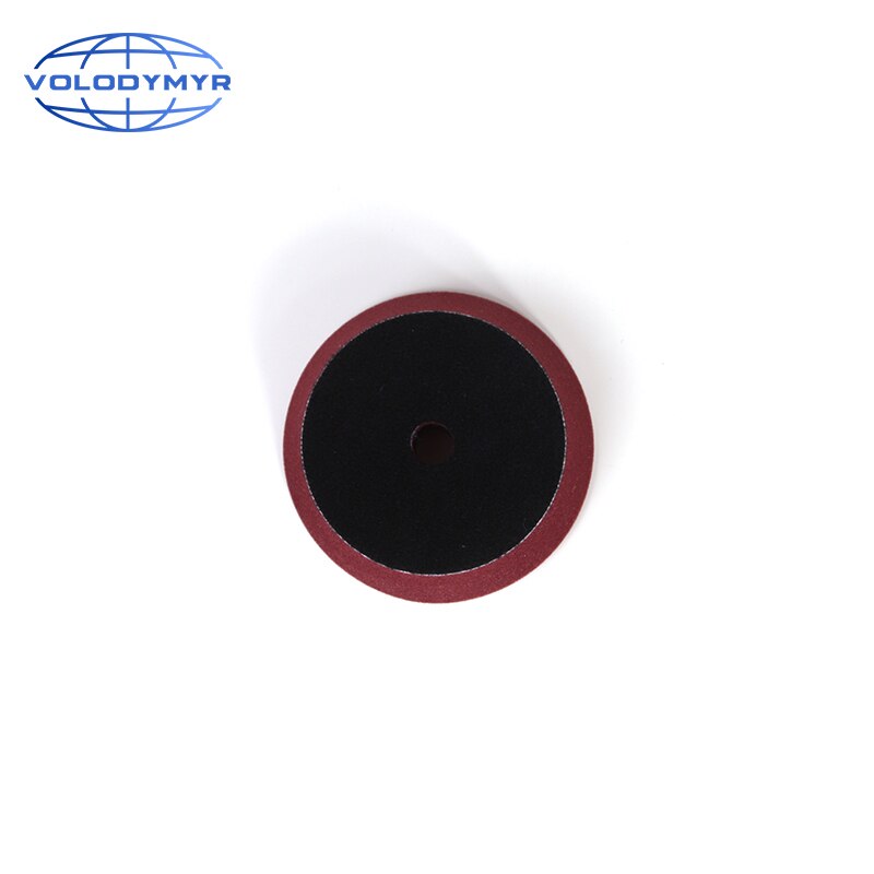 Volodymyr Polishing Pad Sponge Buffer Pads 4 Inch Buffing Foam Disc Kit with 3 Inch Hook and Loop for DA/RO/GA Car Polisher: Red