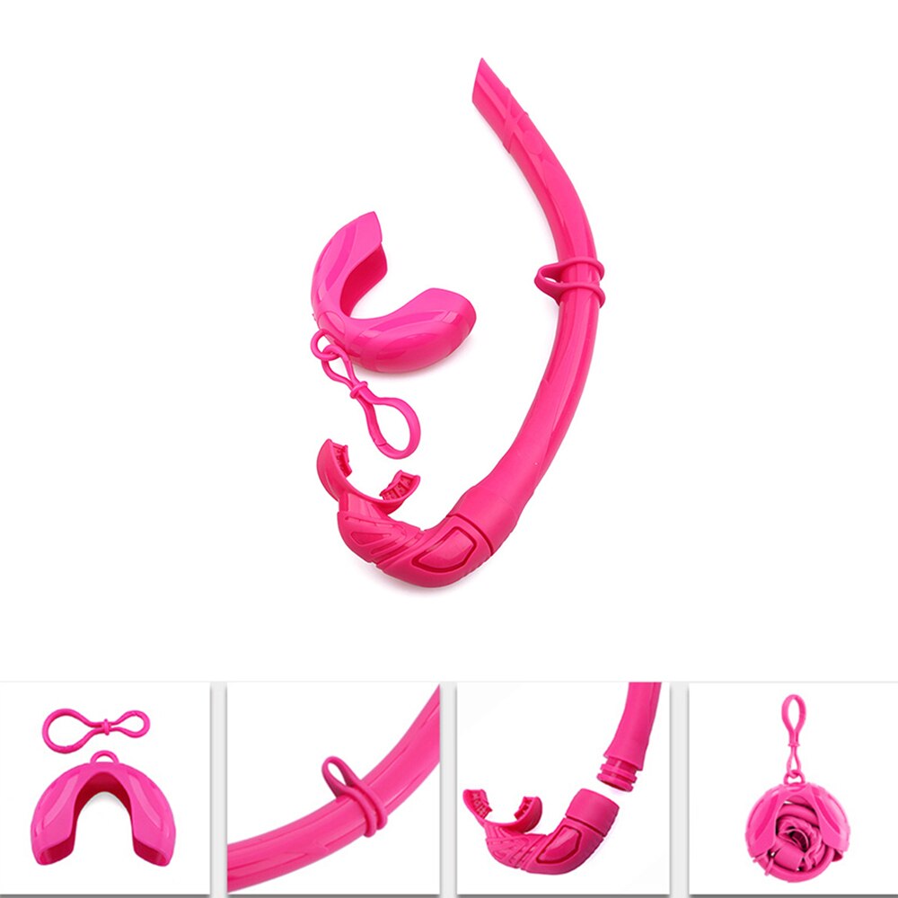 Silicone Snorkel Dry Breathing Tube Underwater Water Sports Swimming Diving Snorkeling Adults Swim Pool Air Tube