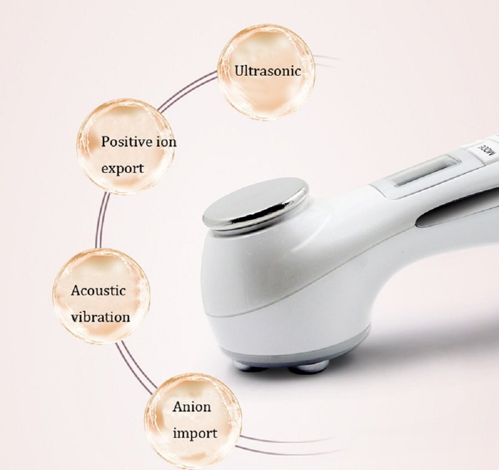 Multifunctional ultrasonic vibration cleaning instrument LED RF Photon Therapy EMS Ion Microcurrent Mesotherapy Beauty Machine