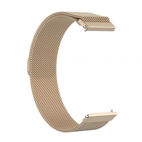 20mm Rvs Magnetische Gesp Mesh Horloge Strap Band voor Amazfit GTR 42mm: Champagne Gold