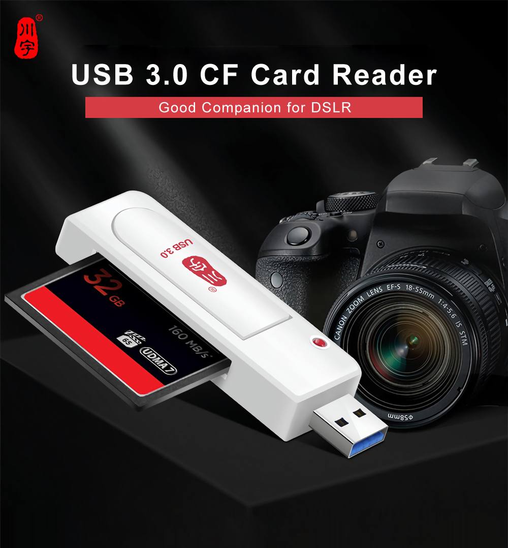 Kawau C301 USB 3.0 High Speed CompactFlash CF Card Reader Support 256GB Card Readers