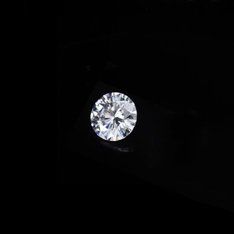 5Pcs 6.5Mm Gh Kleur Moissanite 1ct Losse Stenen Ronde Briljant Geslepen VVS1 Uitstekende Cut Test Positieve totaal