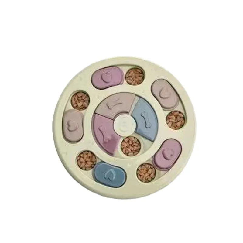 Jouets Puzzle pour chiens, mangeoire lente interactive, augmentation des chiots, distributeur de nourriture IQ, manger lentement, bol antidérapant, jeu d'entraînement pour animaux de compagnie, chat et chiens: green