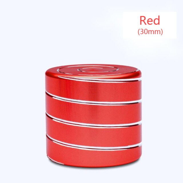 Desktop Decompression Rotating Cylindrical Gyroscope Office Desk Fidget Toys Optical Illusion Flowing Finger Toys Adult: Red 30mm