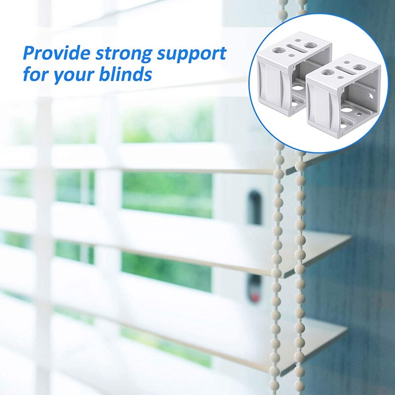 1 Inch Blind Beugels Wit Profiel Doos Montagebeugel Jaloezieën Bovenbak Beugel