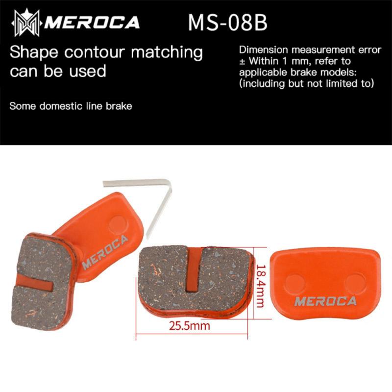 Pastillas de freno de bicicleta para BB5 M355 XT M446, piezas de bicicleta de montaña, pastillas de freno de disco orgánico de resina para ciclismo de carretera: MS-08B