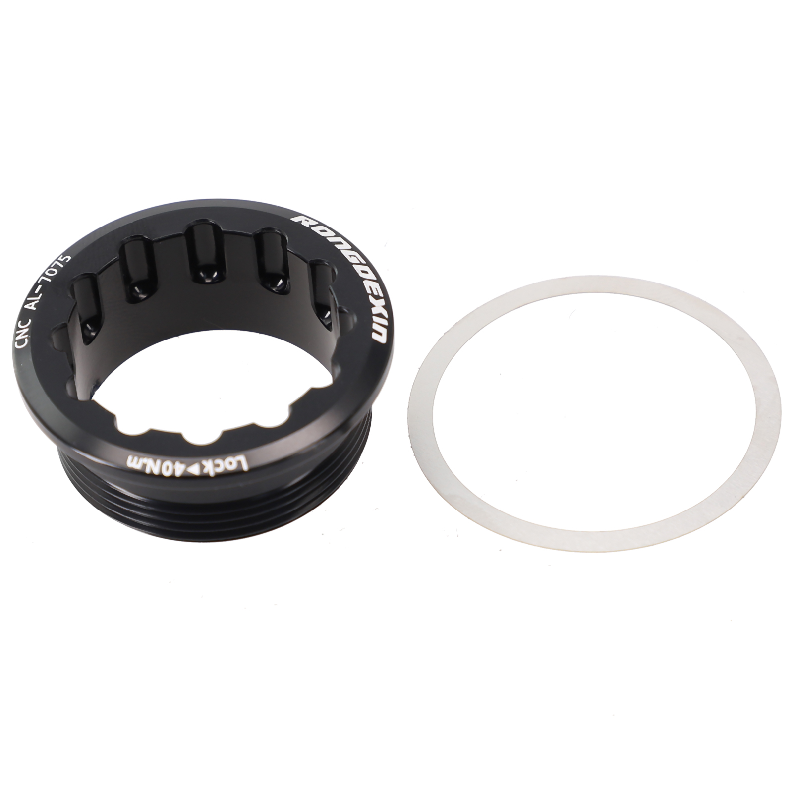 Cubierta de bloqueo de rueda libre para bicicleta, accesorios de aleación de aluminio, M6100, M7100, 8100, 26MM, color negro, MS, 12 velocidades