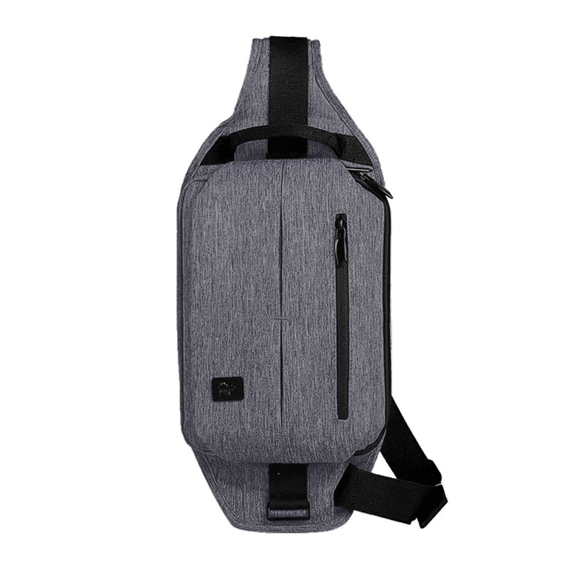 CAI-bolsa de mensajero cruzada impermeable para hombre, bolso antirrobo para viaje de negocios, estilo inglés, a la ,: Blue Gray