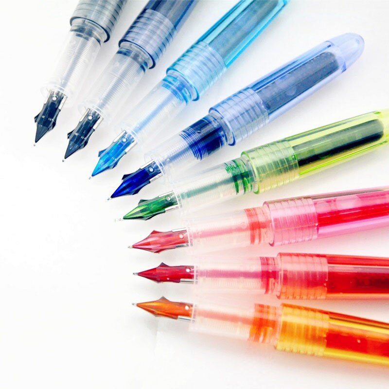 SPN-20F de pluma estilográfica japonesa para niños, 1 unidad, papelería para estudiantes, Mini bolsa de tinta intercambiable, Color especial
