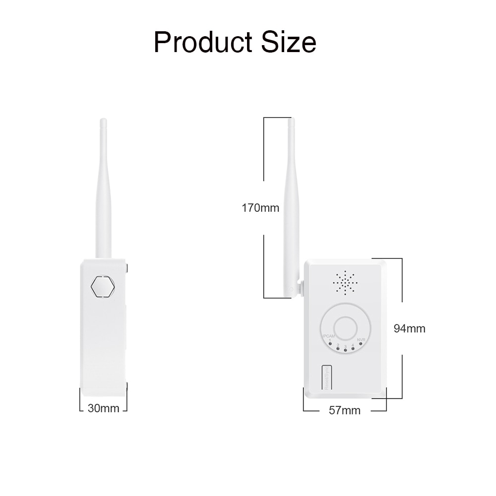 Techege Wifi Range Extender Draadloze Repeater Voor Draadloze Beveiliging Camera Systeem Home Security Ip Camera Ondersteuning 2.4 Ghz Ipc