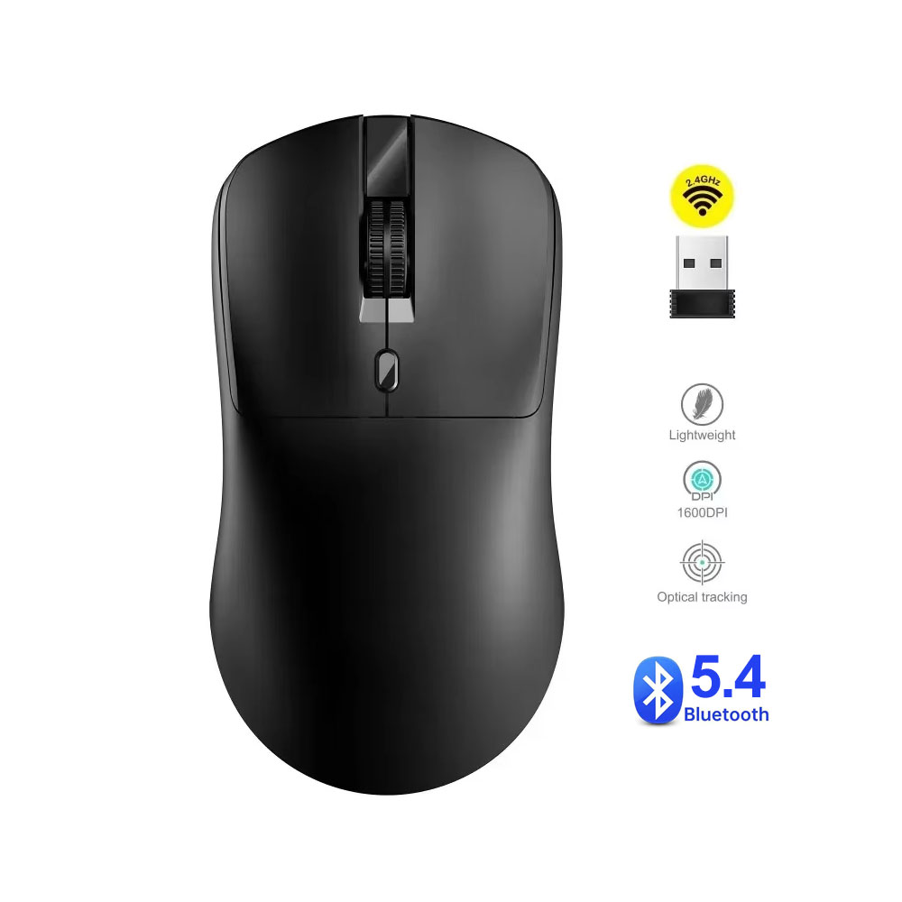 2.4G Wireless Mouse Gaming Mouse Ergonomic Mice 800-1200-1600 DPI Mouse Rechargeable Office Mice for PC Laptop Macbook Pro: WHITE