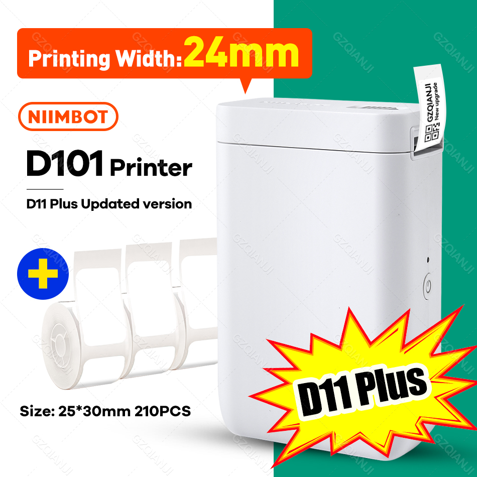 Niimbot D101 D11 Plus Thermal Label Sticker Printer Inkless Portable Pocket Label Maker for Mobile Phone Mini Machine