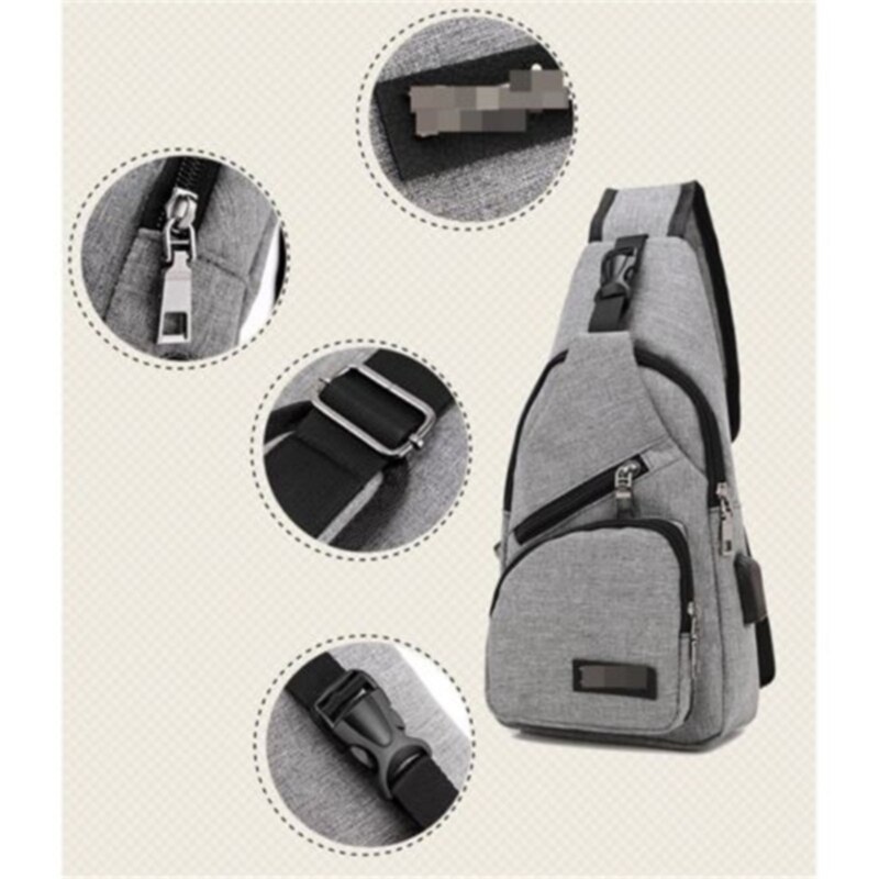 Für Männer Leinwand Sling Pack Brust Schulter Crossbody-tasche Biker Satchel Männer Aktentaschen Hott Verkäufe