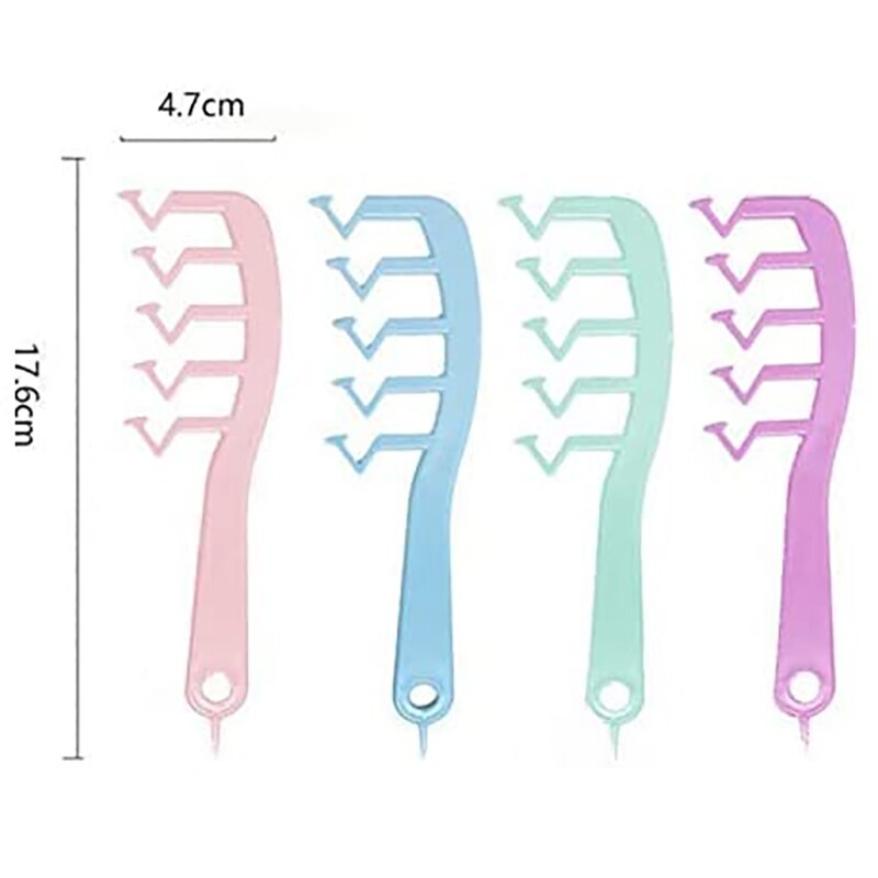 Peine de punto de pelo en forma de Z, ayuda a ocultar la línea del pelo, cepillo de corte de pelo para niña, herramienta de peinado con flequillo rizado, al por mayor