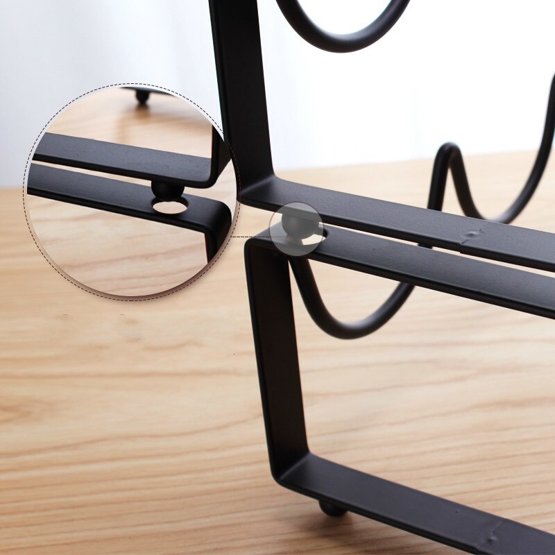 Red Wine rack European style wrought iron restaurant decoration wine frame stacking wine bottle rack bar display stand mx9111045