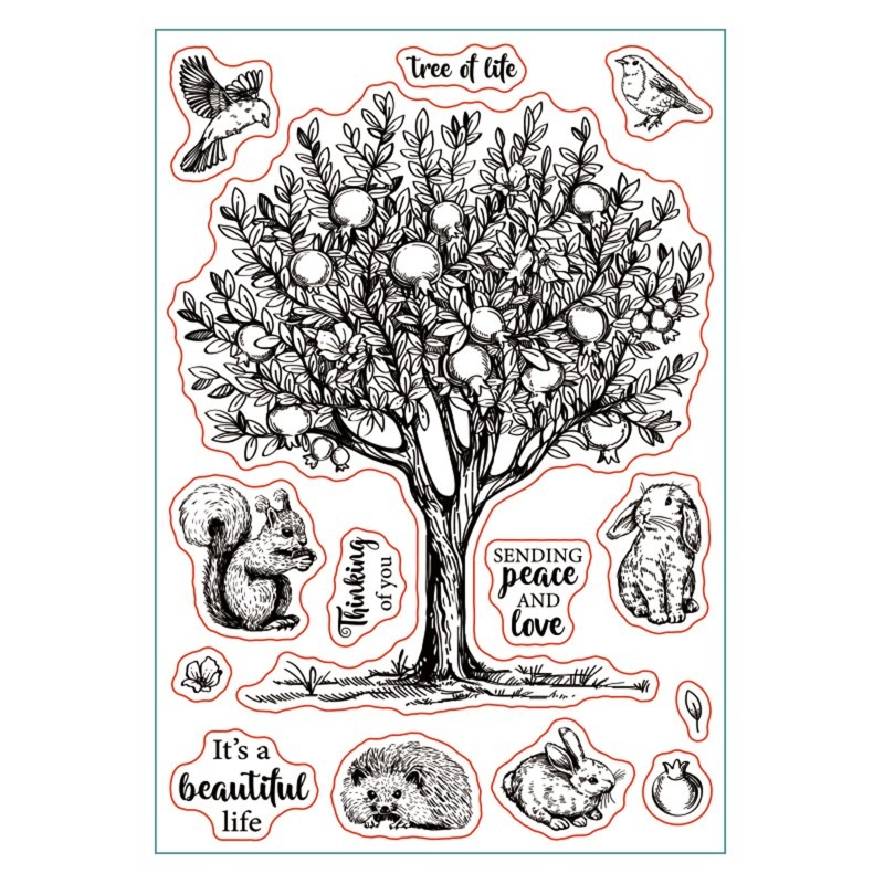 1 Vel Theevlekken Duidelijke Stempel Koffievlekken Achtergrond Transparante Siliconen Stempel Spill voor Scrapbook Kaarten Maken 4,3 x 6,3 Inch: Roze