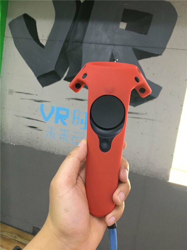 SILICONE CASE COVER SHELL FOR HTC VIVE CONTROLLER VR GLASSES PROTECTIVE CASE: controller case RD