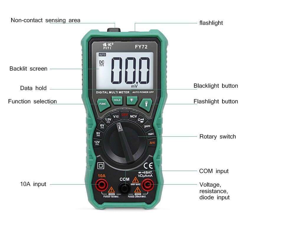 mini multimeter digital multimeter auto range tester multimetre better than pm18c multi meter multitester DM90