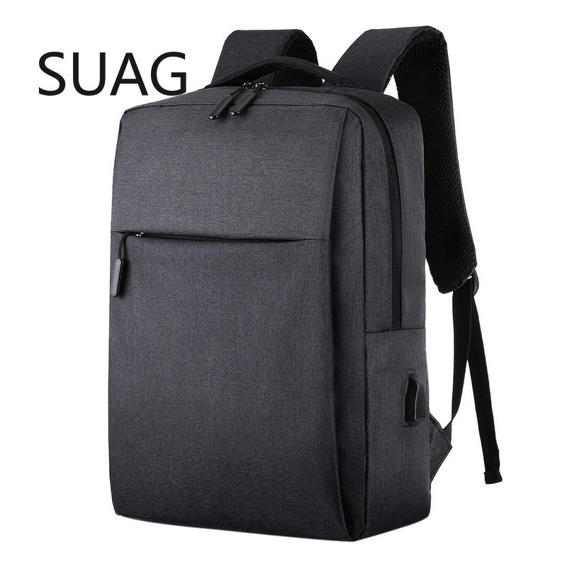 Men's Laptop Backpack for Men Anti Theft Waterproof Canvas Backpack Boys School Travel Backpack for Teenager with Charging