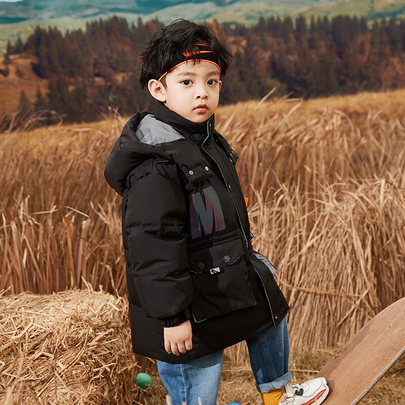 Abrigo de invierno para bebés, chaquetas cálidas para niños de 2, 3, 4, 5, 6 y 7 años, novedad de: Negro / 3 años
