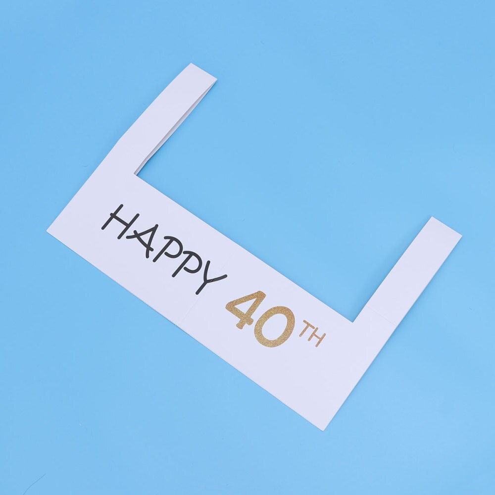 Happy 30th DIY Paper Picture Frame Cutouts Photo Booth Props for Birthday Party: As Shown 3