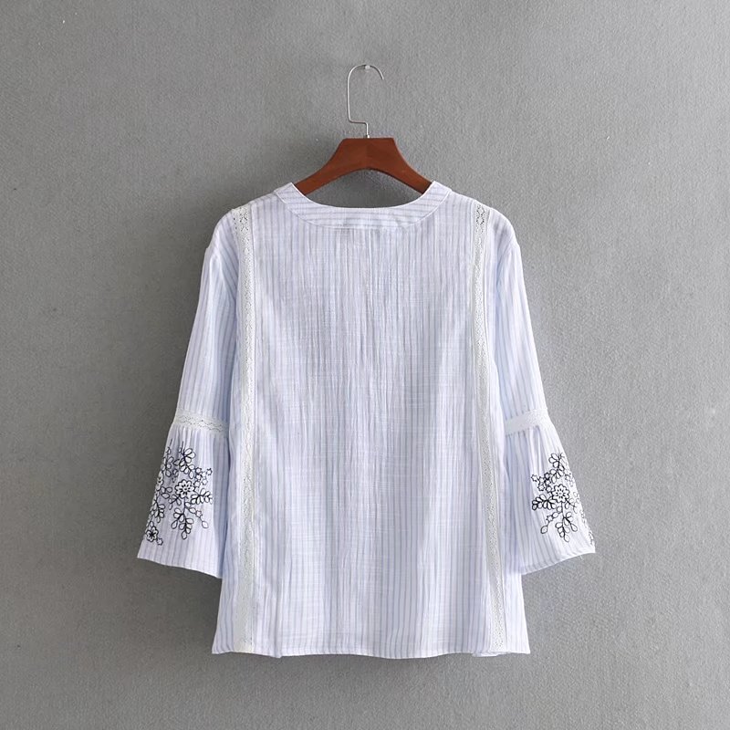 Haut Femme Ethnique Brodé Avec Franges - Taille M - Style Poncho Chemisier