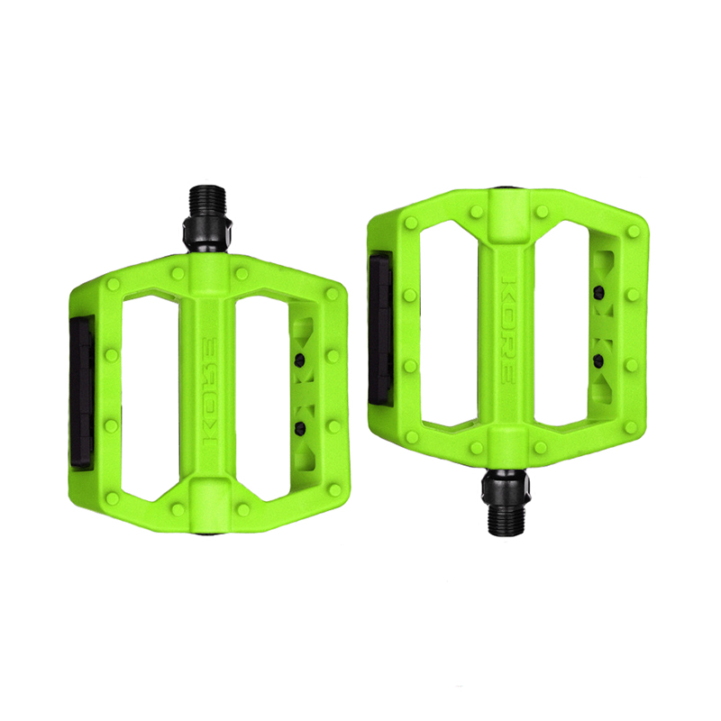 MTB Road bike KORE Pedal Bearing Pedals Non-slip Folding Bicycle Fixed Gear Water proof Nylon Downhill Ultra-light for 14mm Part: Burgundy