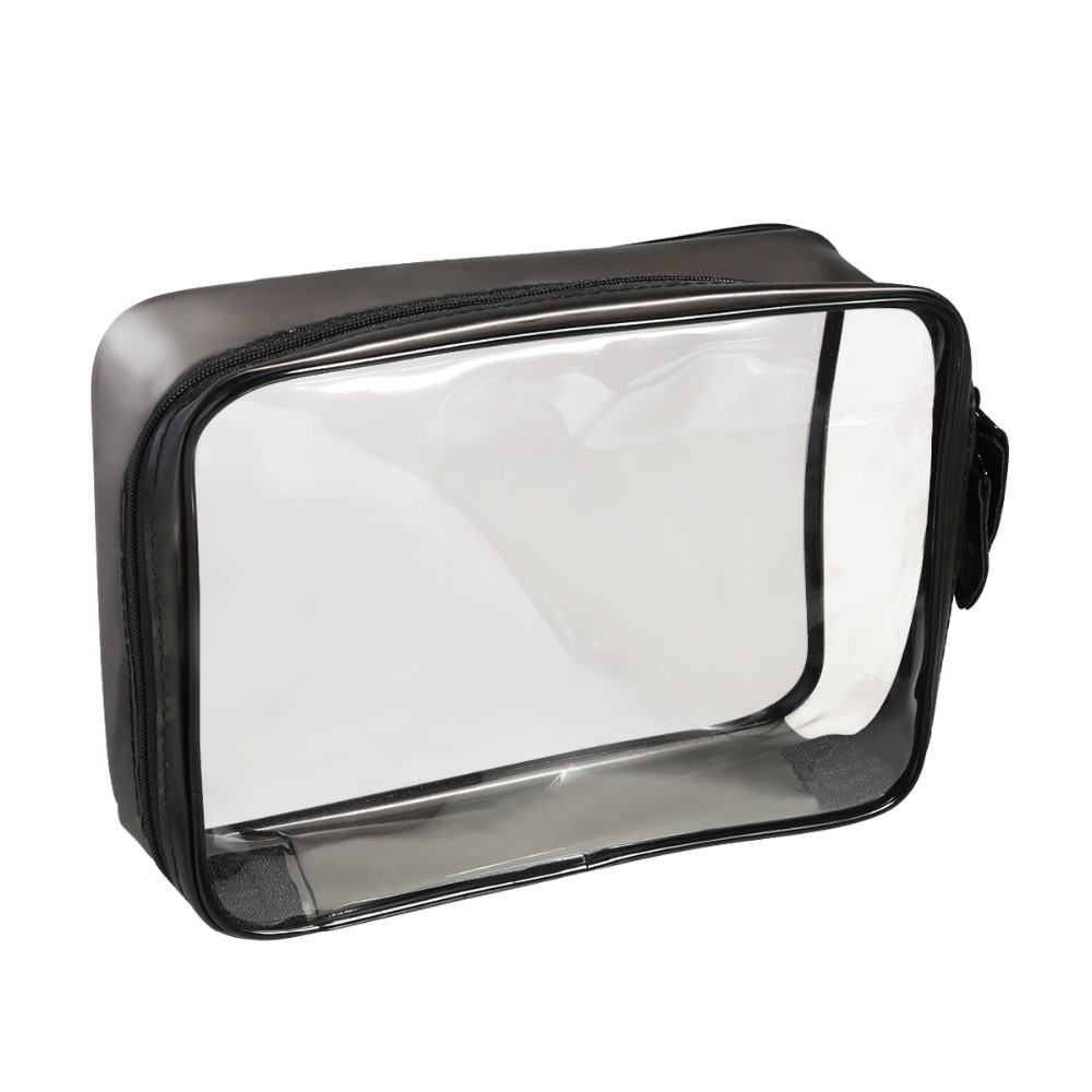 Transparent Zipper Toiletry Bag Travel Luggage Pouch Carry On Clear Airport Airline Compliant Bag PVC Travel Cosmetic Makeup Bag