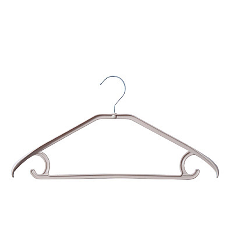 Non-slip Hanger Portable Clothes Hanger Plastic Laundry Storage Drying Hanger for Suit Coat Closet Garment Outdoor Drying Rack: Coffee