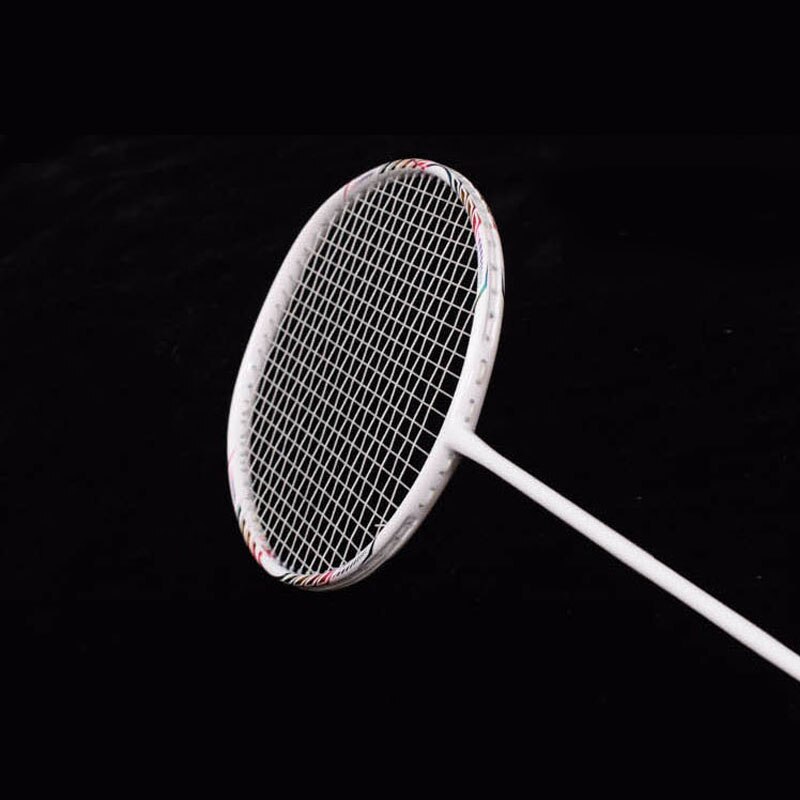 8u profissional 100% raquete de badminton carbono 24-30 lbs g5 ultraleve ofensiva raquete de badminton treinamento esportes com saco