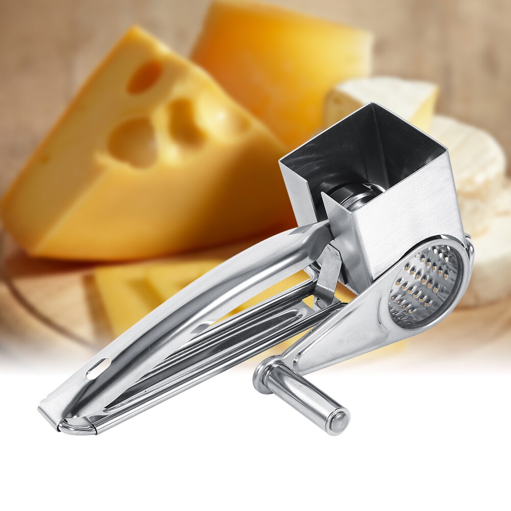 Multifunctional Rotary Cheese Grater Stainless Steel Cheese Slicer Shredder Butter Cutter Kitchen Gadgets Cheese Grater