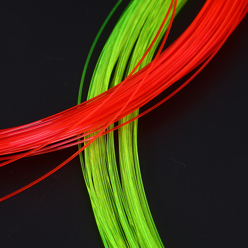 Mira de arco de fibra óptica de 50cm, accesorio de mira de arco compuesto de tirachinas, color rojo y verde, 0,5/2mm