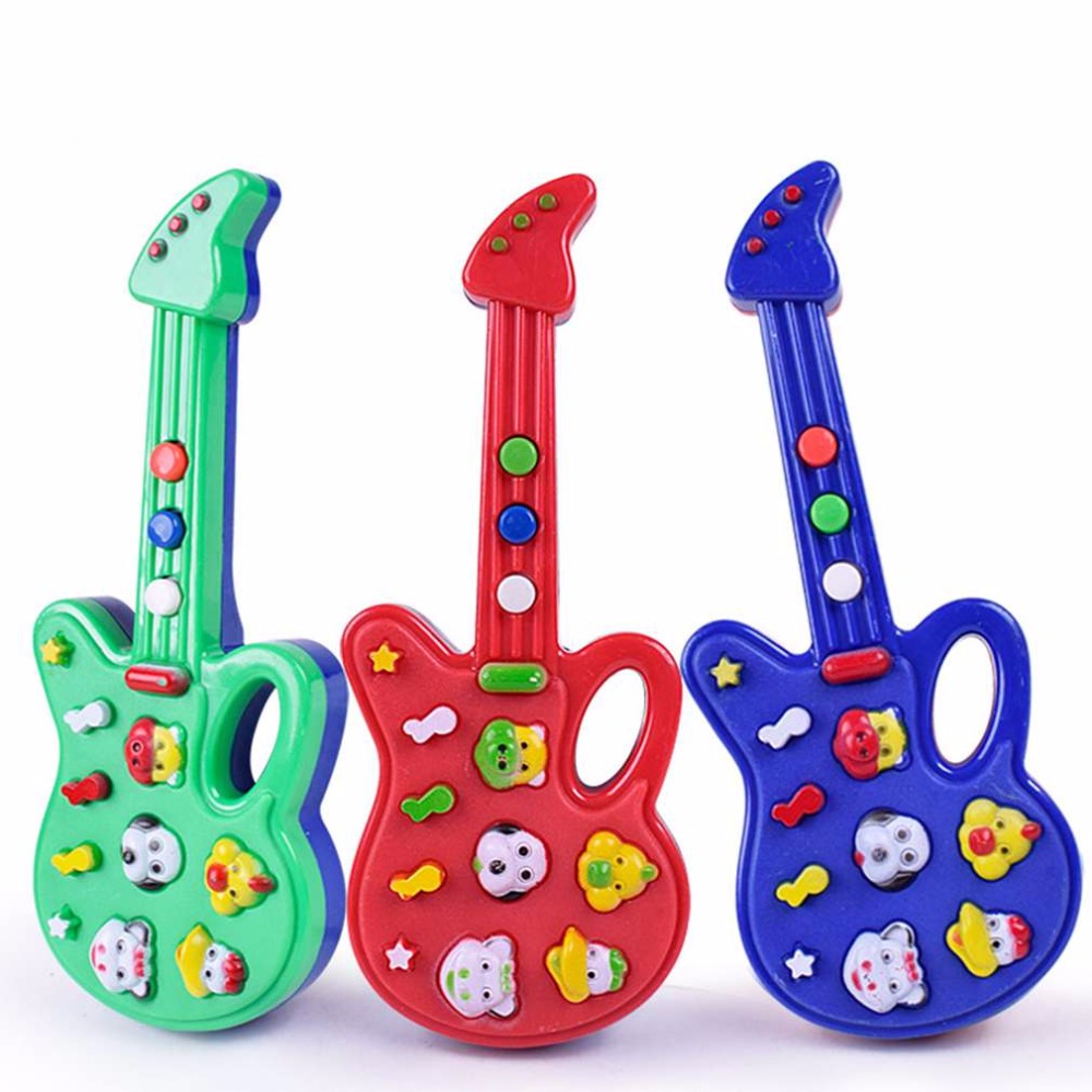Juguetes para bebés 3psc Super niños bebé guitarra infantil guardería rima sabiduría desarrollo simulación música plástico mejor