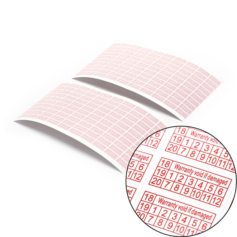 200pcs shredded paper Warranty Void If Damaged Protection Security Label Sticker Seal