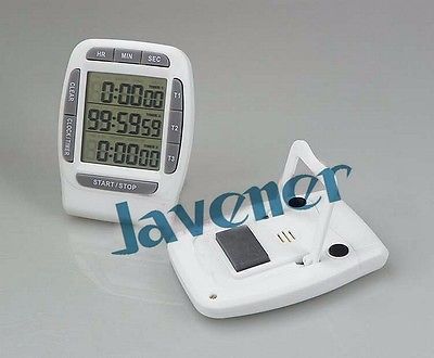 Temporizador Digital LCD multicanal, cuenta atrás de laboratorio, 3 canales, 99 horas, Kit de herramientas