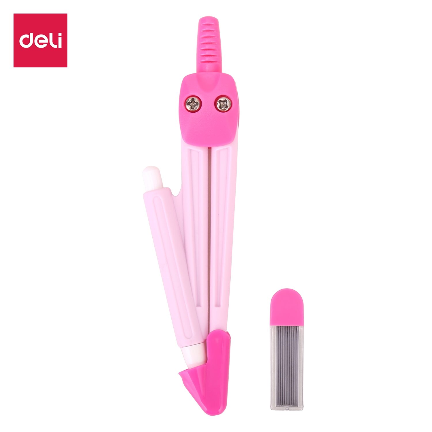 Deli School Compass Plastic Compass W/Pencil W/Mechanical pencil exam Pink Blue E8621 E8622: Mechanical pencil PK