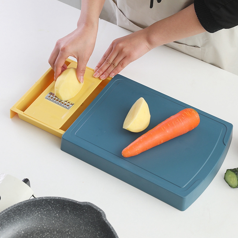 3-in-1 Drawer Type Cutting Board With Food Grater Multifunctional Chopping Blocks Drawer Type Chopping Board Chopping Blocks