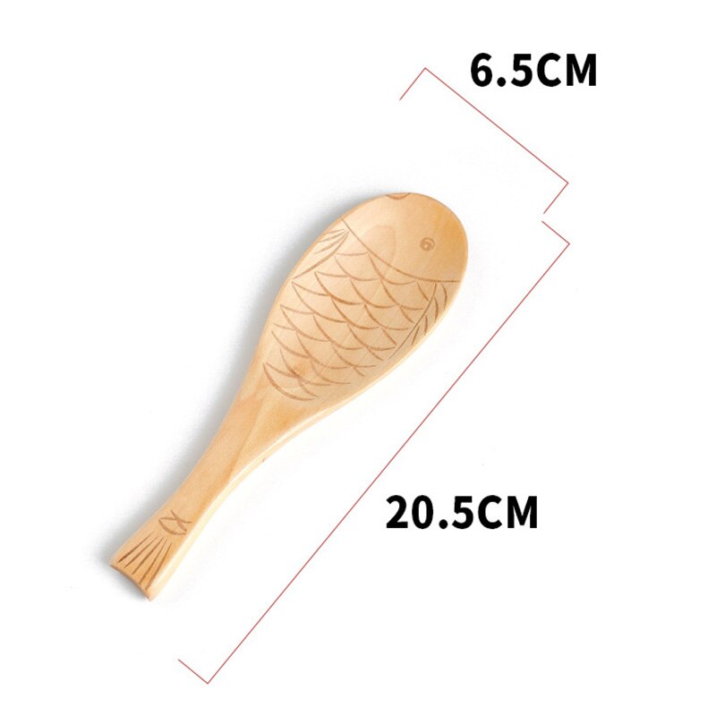 Home Rice Paddle Wood Rice Spoon Kitchen Spatula Non-stick Wooden Rices Serving Spoons Cooking Utensil Kitchen Accessories: C